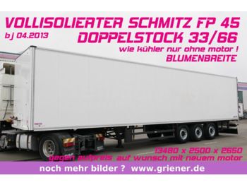 Полуприцеп-фургон Schmitz Cargobull SKO 24/ VOLLISOLIERTER KOFFER DS / BLUMEN FP45: фото 1