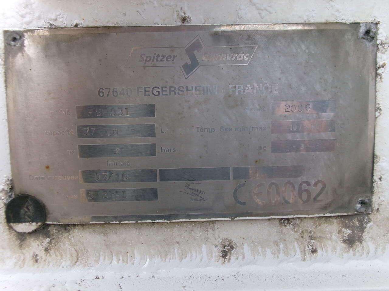 Полуприцеп-цистерна Для транспортировки муки Spitzer Powder tank alu 37 m3 / 1 comp: фото 17
