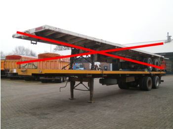 Полуприцеп бортовой/ Платформа Traylona 2-axle platform trailer 50000 kg / extendable 22 m: фото 1