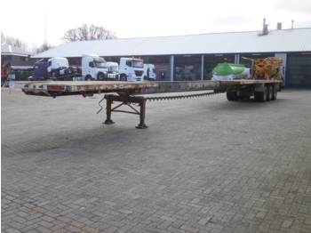 Полуприцеп бортовой/ Платформа Traylona 3-axle extendable platform trailer 59000kg / 21.5m: фото 1