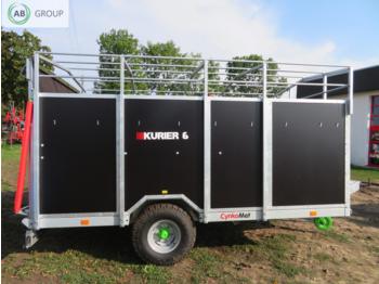 Новый Прицеп для перевозки животных Cynkomet Anhänger 6T/Farm trailer/ Przyczepa KURIER-6 T-677: фото 1