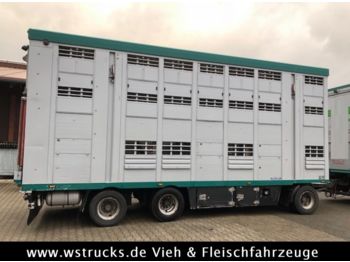Прицеп для перевозки животных Menke 3 Stock Ausahrbares Dach Vollalu Typ 2: фото 1