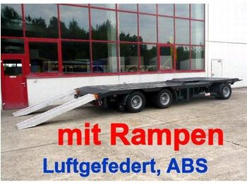 Низкорамный прицеп Для транспортировки тяжёлой техники Meusburger 3 Achs Abstetzmuldenanhänger mit Rampen: фото 1