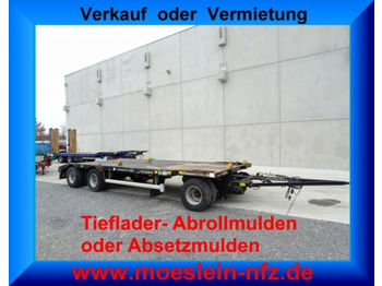 Прицеп-контейнеровоз/ Сменный кузов Möslein MTH 3 3 Achs Kombi- Tieflader- Anhänger fürAbrol: фото 1