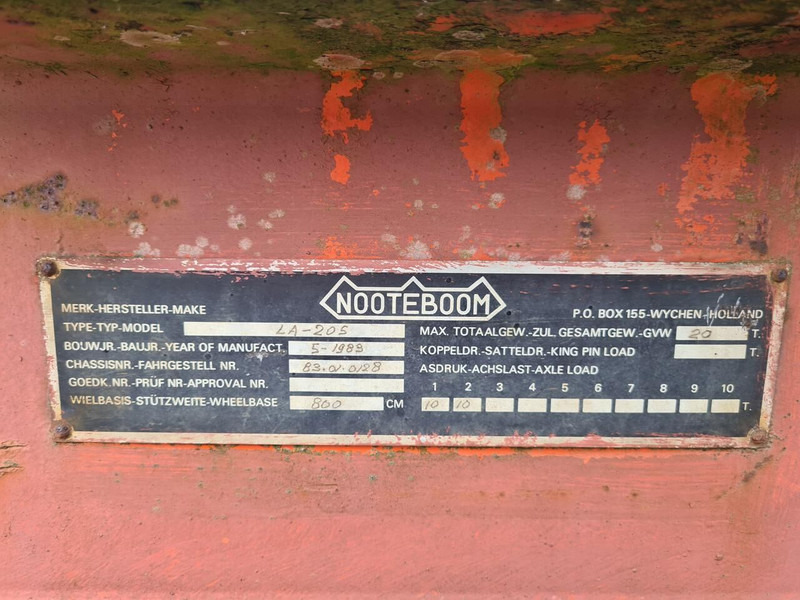 Прицеп бортовой/ Платформа Nooteboom industriewagen: фото 8