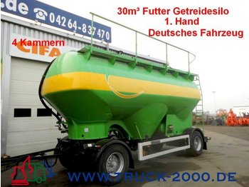 Feldbinder HEUT 30m³ Futter-Getreide-Silo 4 Kammern 1.Hand - Прицеп-цистерна