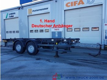 Прицеп-контейнеровоз/ Сменный кузов Schmitz ZWF18 BDF Tandem 1.Hand SAF Achsen Scheibenbrems: фото 1