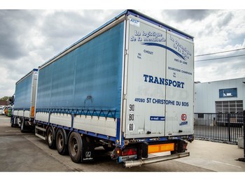 Lecitrailer RIDELLES/BORDWAND - 3 ESSIEUX - Тентованный прицеп