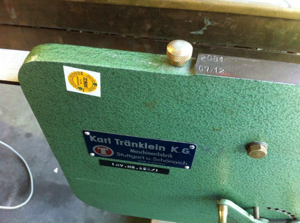 Печатное оборудование Anleimmaschine heiß-kalt Karl Tränklein: фото 4