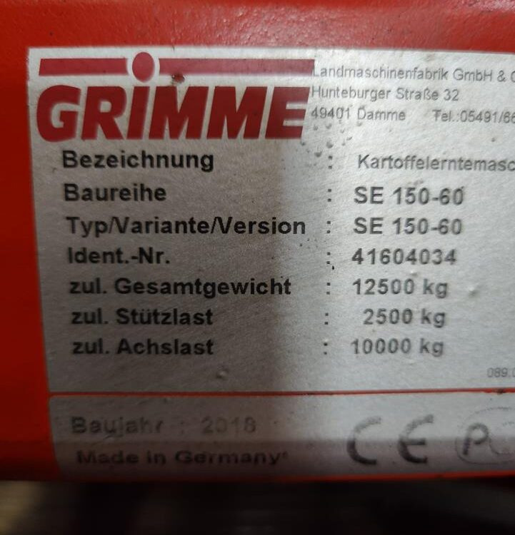 Картофелеуборочный комбайн Grimme SE150-60UB-XXL: фото 9