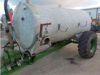 Сельскохозяйственный прицеп Single Axle Draw Bar PTO Driven Galvanised Slurry Tanker: фото 1