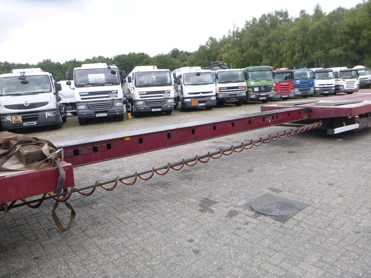 Низкорамный полуприцеп Nooteboom 3-axle semi-lowbed trailer extendable 14.5 m + ramps: фото 9