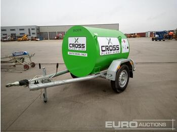 Резервуар для хранения Cross Plant 1000 Litre Single Axle Bunded Fuel Bowser: фото 1