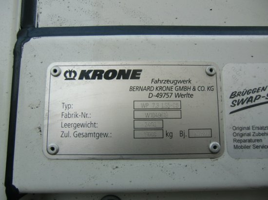 Новый Тентованный кузов Krone Wechselpritsche 7,30 Meter , XL Zertifikat: фото 5