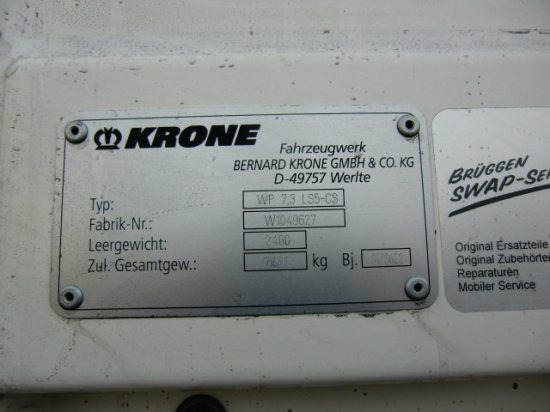 Новый Тентованный кузов Krone Wechselpritsche 7,30 Meter , XL Zertifikat: фото 8