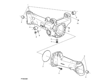 Ось и запчасти JOHN DEERE