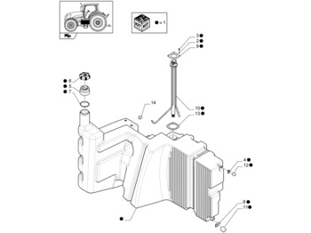 Топливный бак NEW HOLLAND