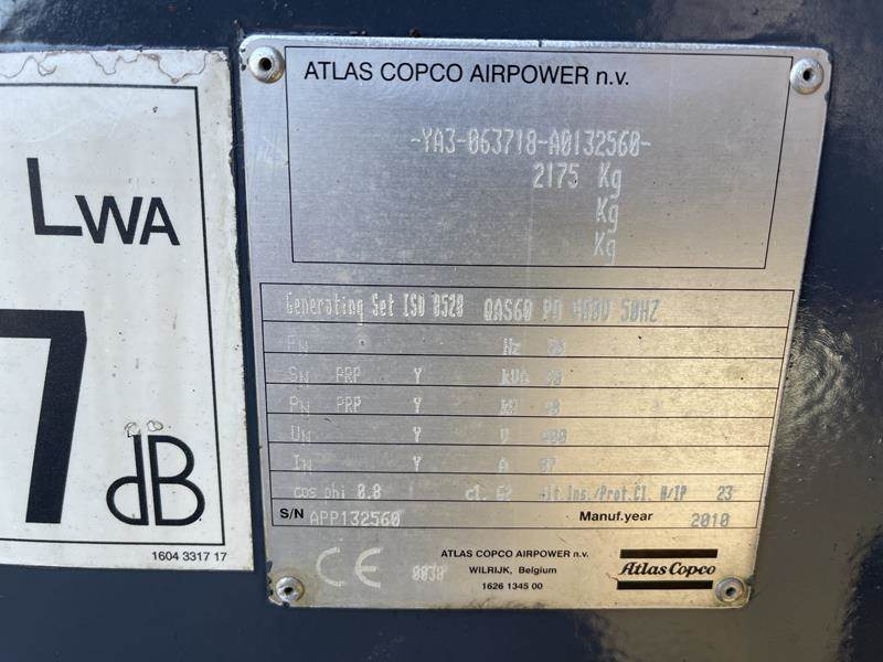 Электрогенератор Atlas-Copco QAS 60: фото 16