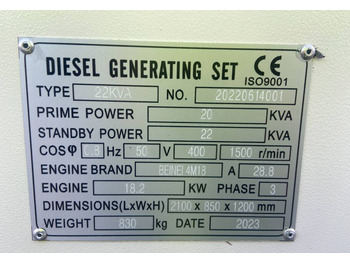 Beinei 4M18 - 22 kVA Generator - DPX-20900  - Электрогенератор: фото 4