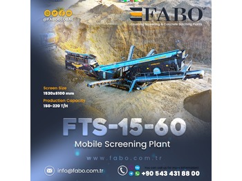 Новый Мобильная дробилка FABO FTS 15-60 Mobile Screening Plant | Tracked Screening Plant: фото 1