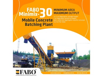 Новый Бетонный завод FABO MOBILE CONCRETE PLANT CONTAINER TYPE 30 M3/H FABO MINIMIX: фото 1