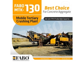 Новый Дробилка FABO MTK-130 MOBILE CRUSHING & SCREENING PLANT – SAND MACHINE: фото 1