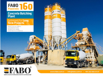Новый Бетонный завод FABO POWERMIX-160 STATIONARY CONCRETE BATCHING PLANT: фото 1