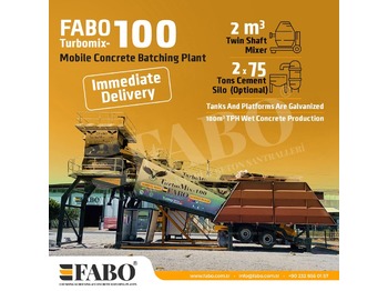 Новый Бетонный завод FABO TURBOMİX 100 CE QUALITY NEW GENERATION MOBILE CONCRETE MIXING PLANT: фото 1