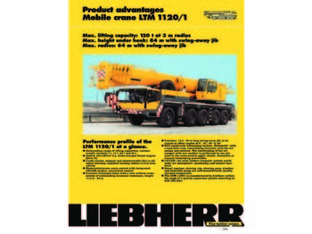 Мобильный кран LIEBHERR LTM1120/1: фото 1