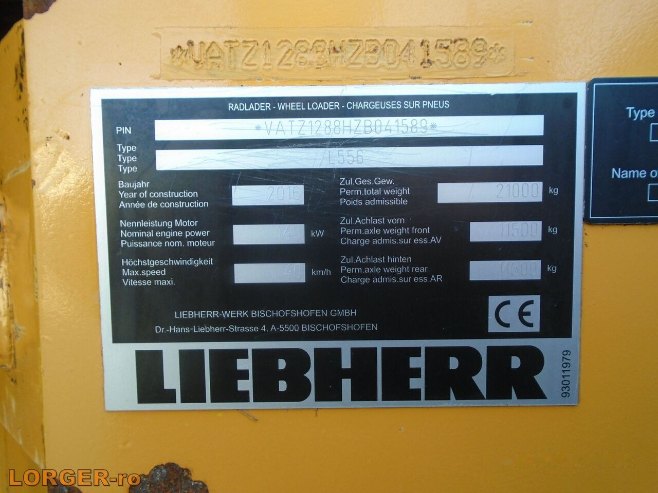 Колёсный погрузчик Liebherr L556: фото 20