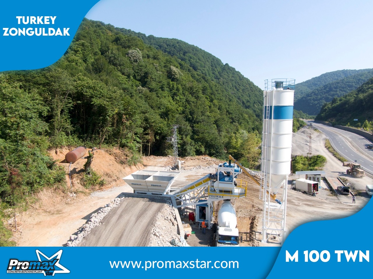 Новый Бетонный завод PROMAX MOBILE CONCRETE BATCHING PLANT M100-TWN (100m3/h): фото 6