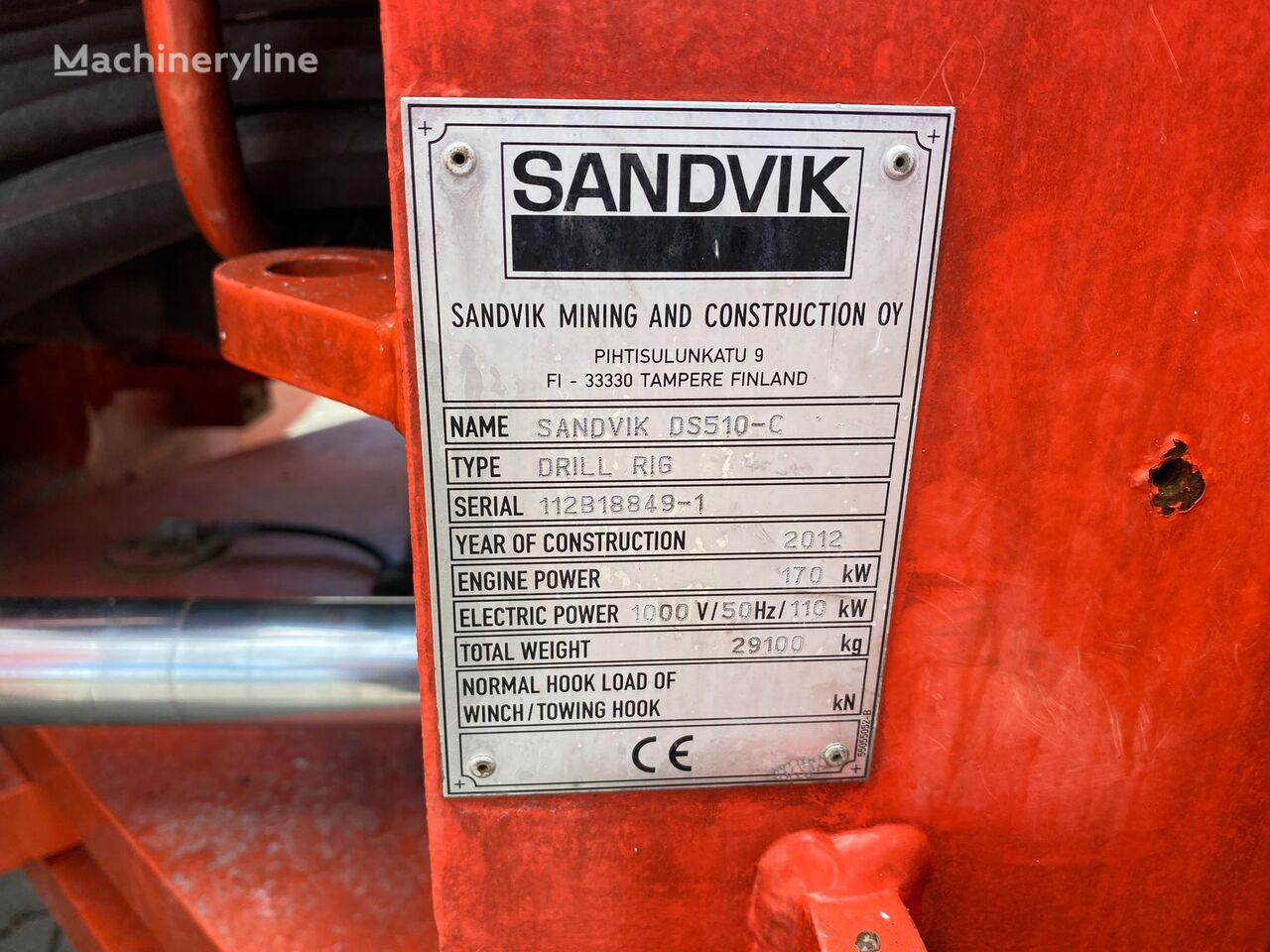 Тоннелепроходческий комплекс Sandvik DS510-C, RD314 Rock Drill, After Service works fine: фото 30