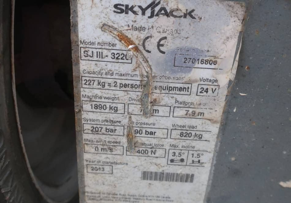 Ножничный подъемник SkyJack SJIII-3226 Electric Scissor Work Lift 990cm: фото 10