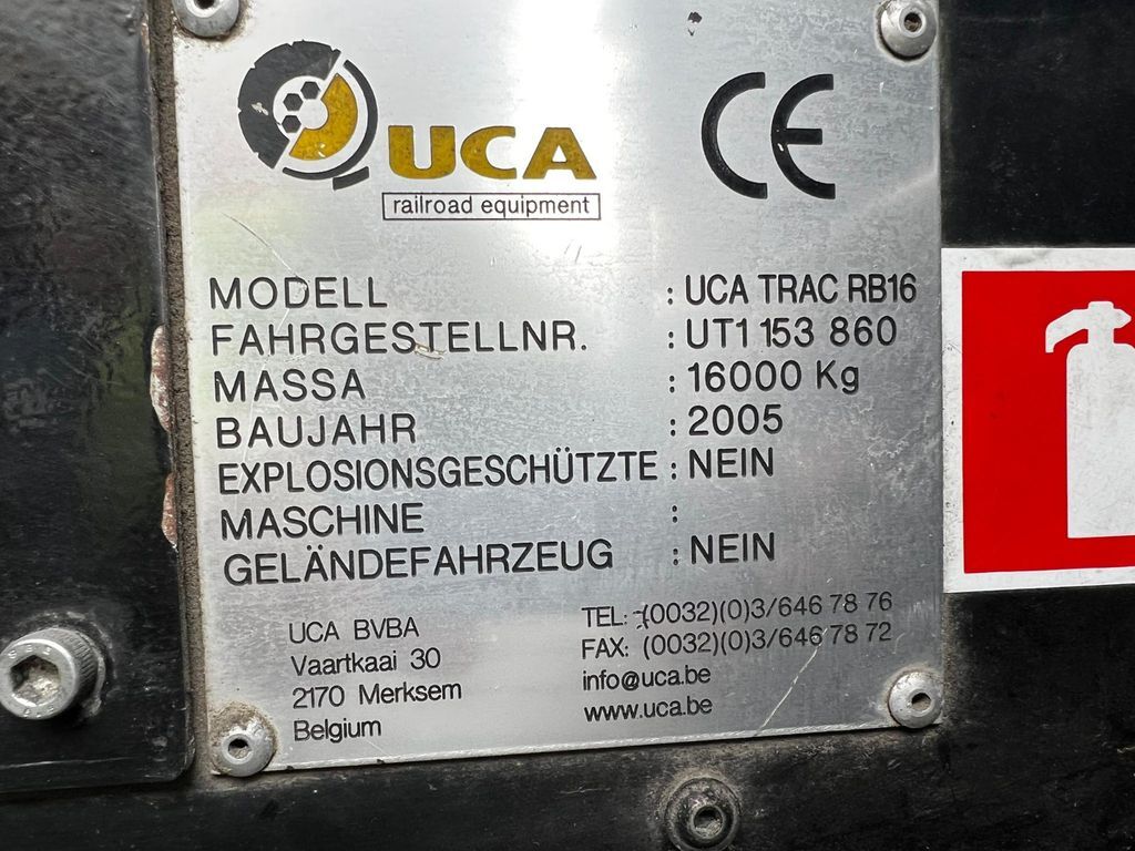 Строительная техника UCA Trac RB16,JCB Zweiwegfahrzeug, rail+road: фото 8
