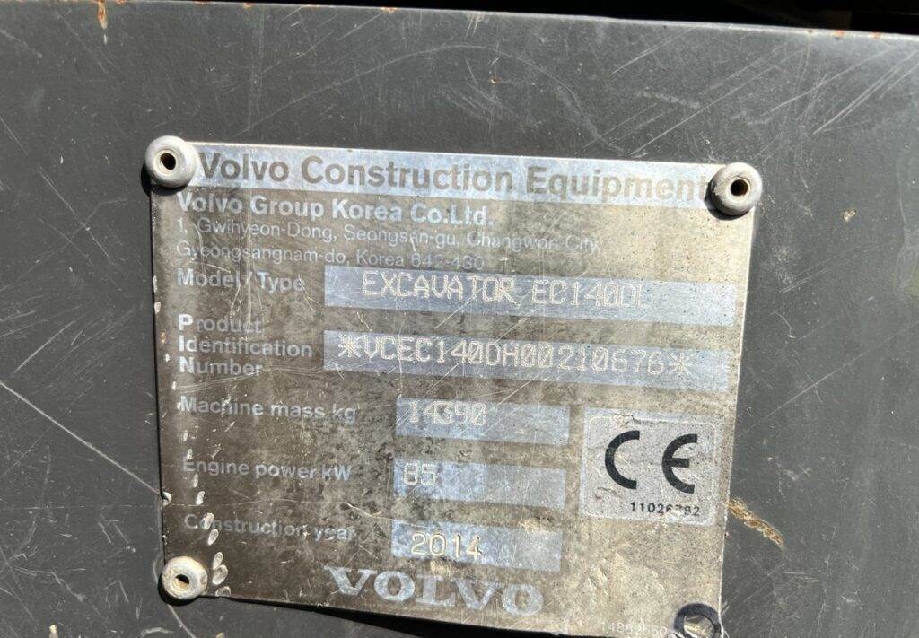 Гусеничный экскаватор Volvo EC140DL: фото 21