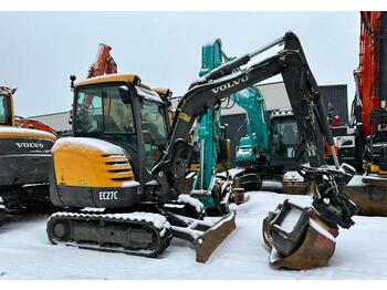 Мини-экскаватор Volvo EC 27 C tiltti,rasvari, 3x kauha: фото 1