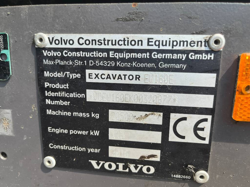 Колёсный экскаватор Volvo EW160E: фото 5