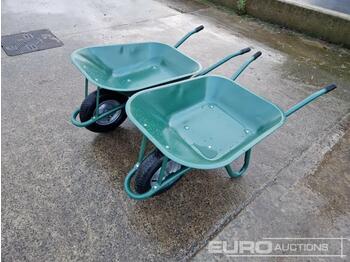  Unused Green Painted Tub Wheelbarrow (2 of) - строительное оборудование