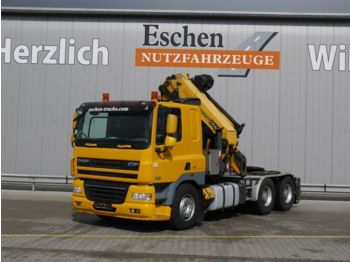Тягач DAF CF 85.460, 6x4, Palfinger PK 36002 Kran, Jib