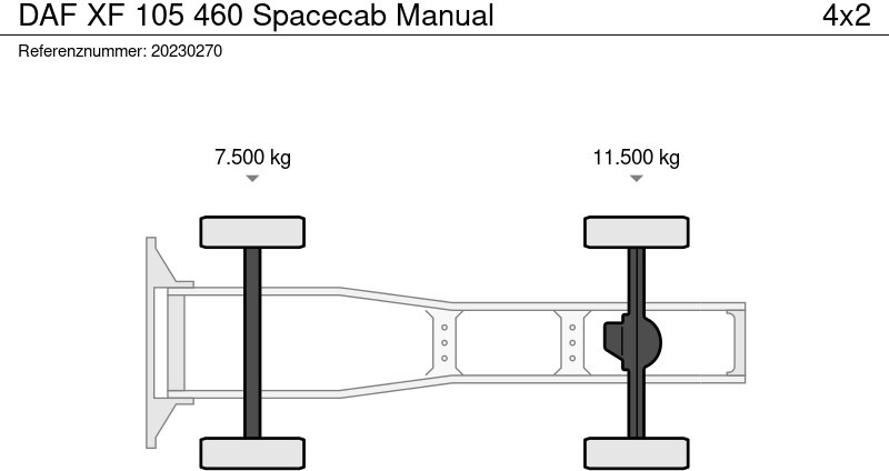 Тягач DAF XF 105 460 Spacecab Manual: фото 10