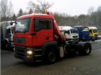 Тягач MAN TGA 18.400 4x2 BLS mit Kran FASSI: фото 1