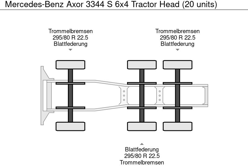 Mercedes-Benz Axor 3344 S 6x4 Tractor Head (20 units) в лизинг Mercedes-Benz Axor 3344 S 6x4 Tractor Head (20 units): фото 17