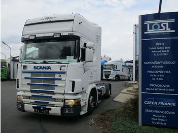 Тягач Scania 124L420 EURO 3 MEGA/lowdeck: фото 1