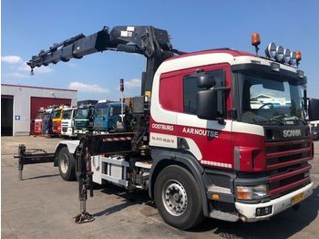 Тягач Scania P124-420 MET HIAB 550-5 GA6X2 NA: фото 1