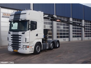 Тягач Scania R 420 6x2 Retarder PM 16 ton/meter laadkraan: фото 1