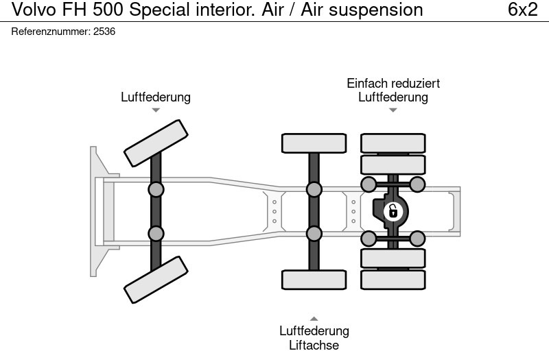 Тягач Volvo FH 500 Special interior. Air / Air suspension: фото 16