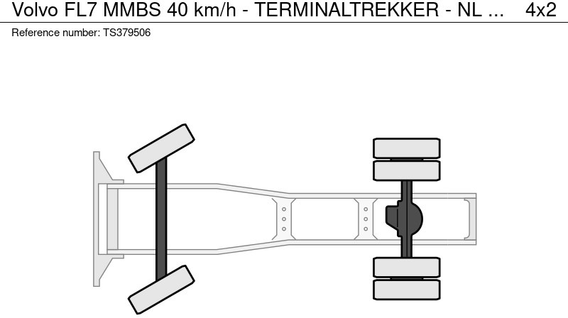 Тягач Volvo FL7 MMBS 40 km/h - TERMINALTREKKER - NL TREKKER - TOP!: фото 9