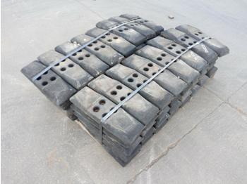 Гусеница для Строительной техники 450mm Rubber Block Pads (Approx. 80): фото 1