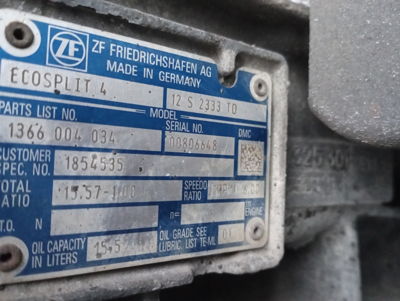 Коробка передач для Грузовых шасси DAF XF105: фото 6