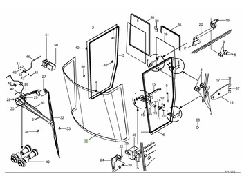  Krone Big M II - szyba przednia 002203690 - Стекло и запчасти